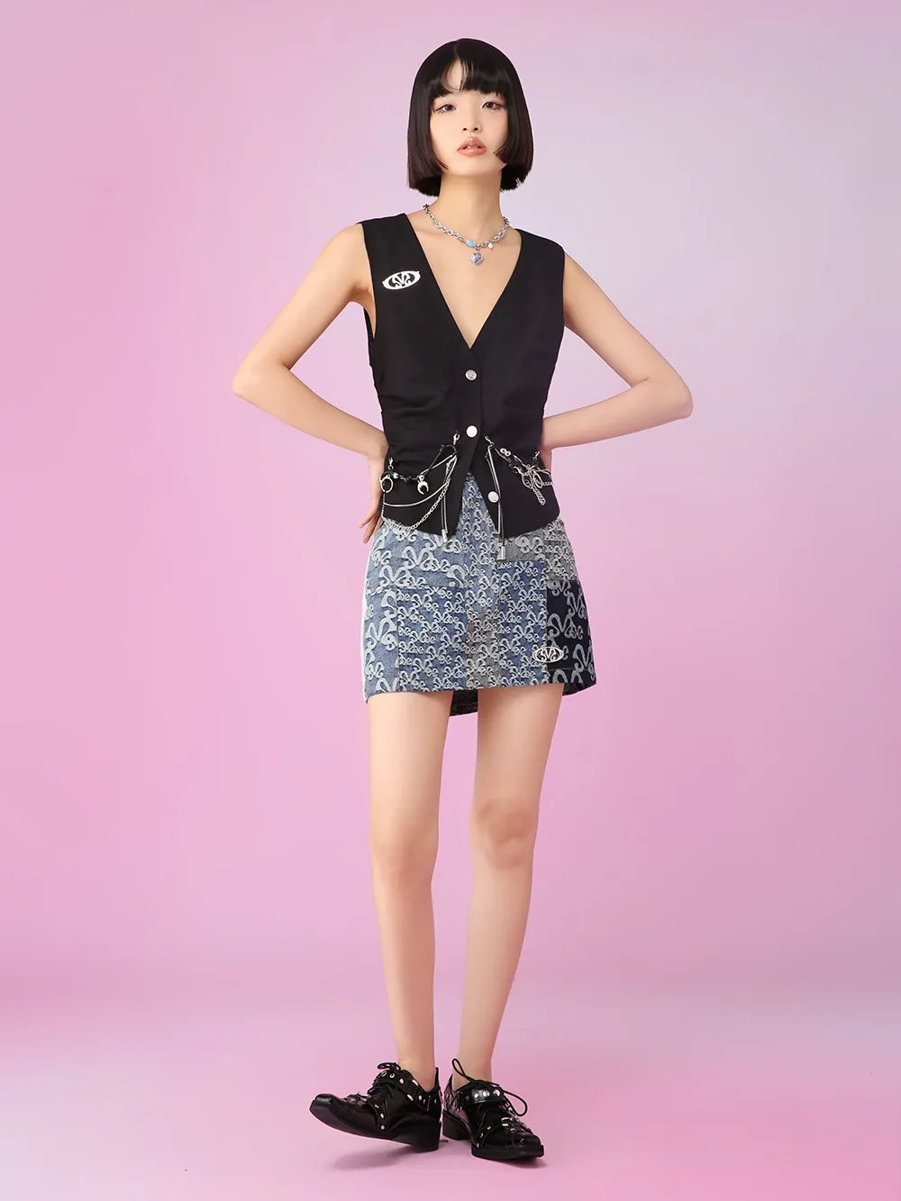 MUKZIN A-Line Denim Fashion Look-Thin Slim Skirts sold by Muzkin product image thumbnail 2