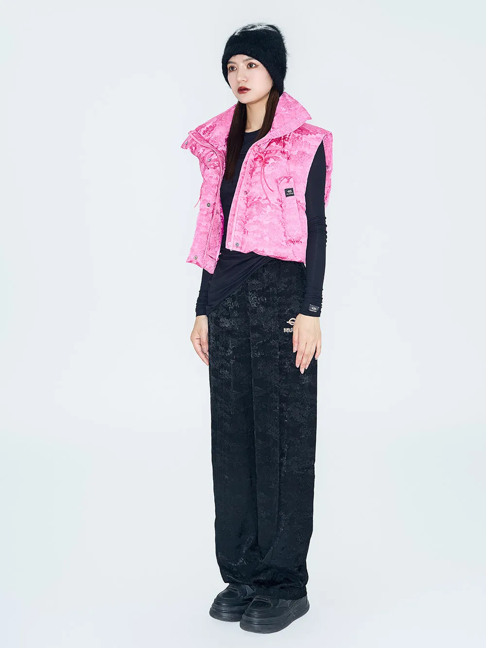 MUKZIN Linglong "Orchid Pavilion" Short-style Design Down Vest sold by Muzkin product image thumbnail 2