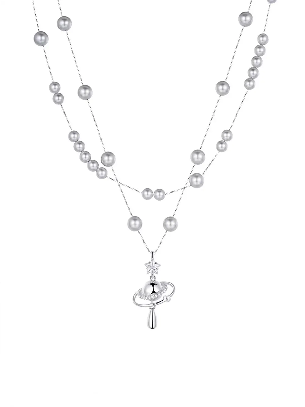 MUKTANK x SUN HUNTER Starry Sky Planet Necklace sold by Muzkin