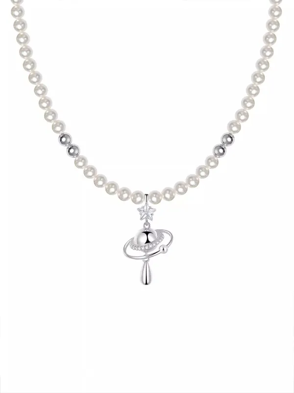 MUKTANK x SUN HUNTER Paearls Planet Necklace sold by Muzkin