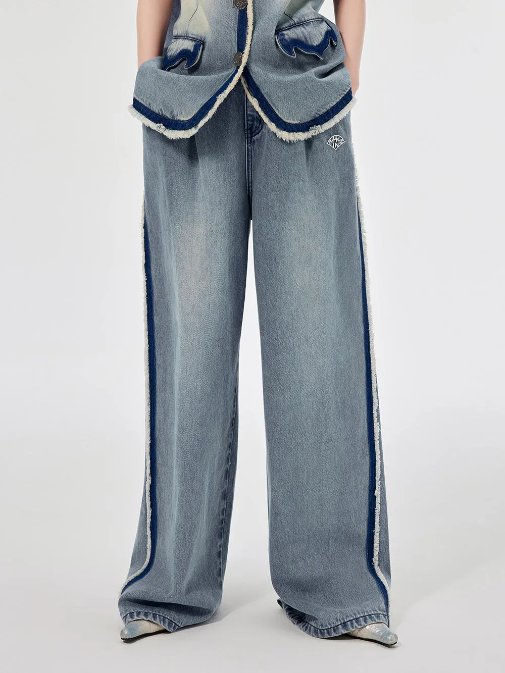 MUKZIN Blue Denim Casual Pant sold by Muzkin product image thumbnail 4