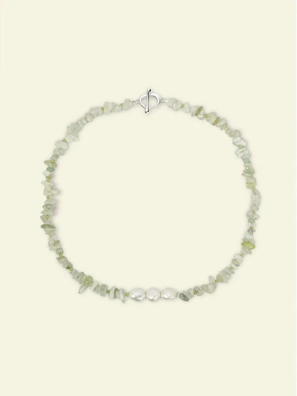 MUKTANK x JUUNNGLE NANAX Half Green Necklace sold by Muzkin