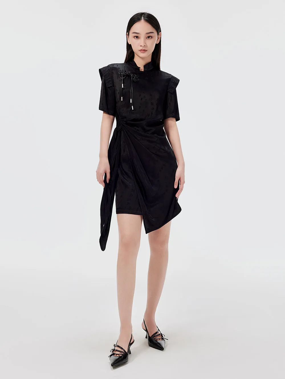 MUKZIN Retro Printed Waist Design Cheongsam Dress sold by Muzkin product image thumbnail 3