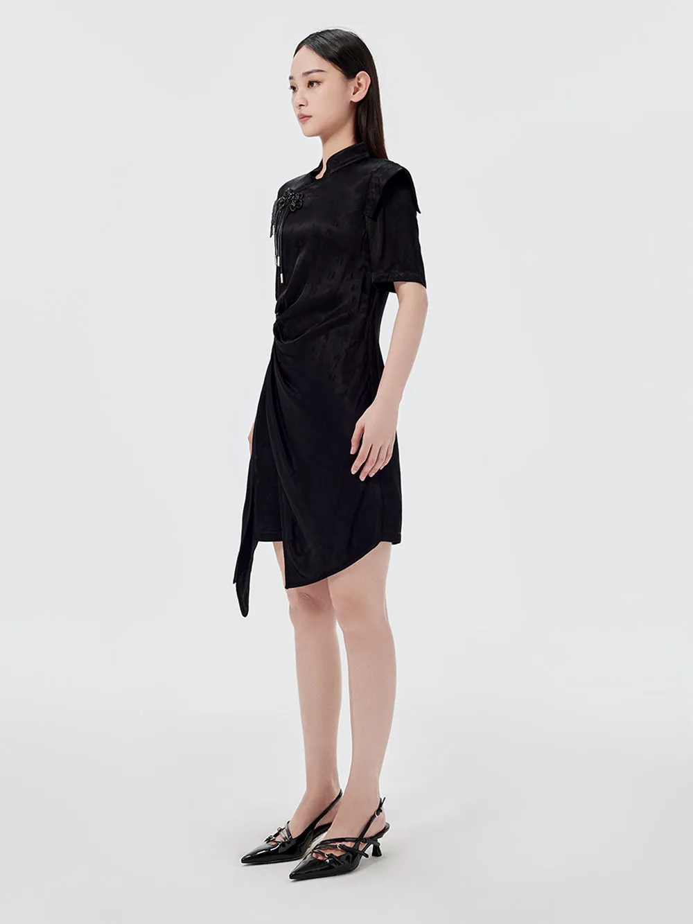 MUKZIN Retro Printed Waist Design Cheongsam Dress sold by Muzkin product image thumbnail 5