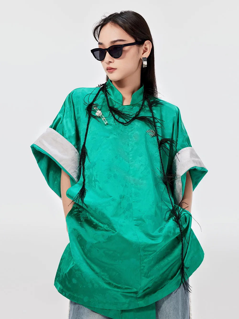 MUKZIN Fashionable Jacquard Cheongsam Qi Pao Dresses sold by Muzkin product image thumbnail 3