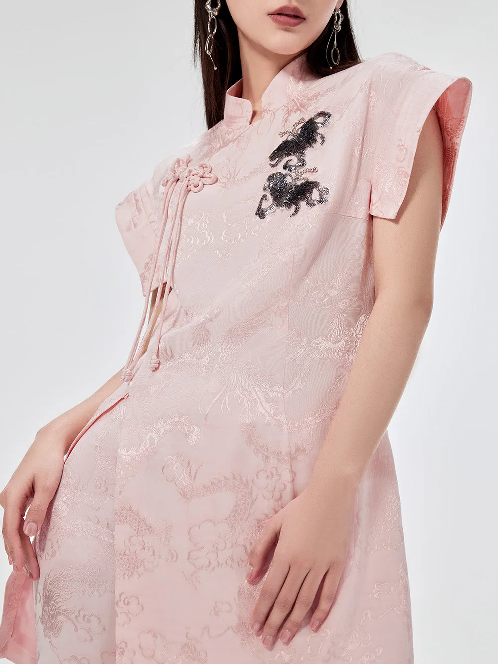 MUKZIN Chinese Cheongsam Design Sleeveless T-shirt sold by Muzkin product image thumbnail 5