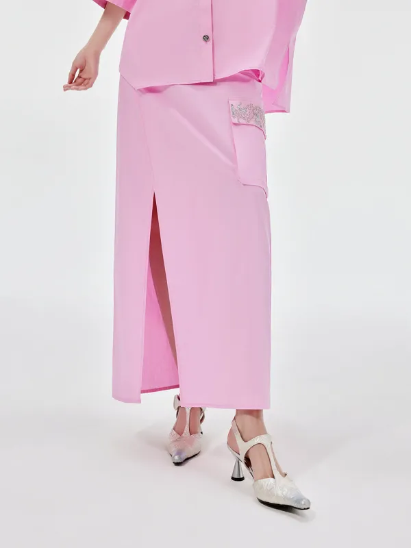 MUKZIN Workwear Straight Midi Skirt sold by Muzkin