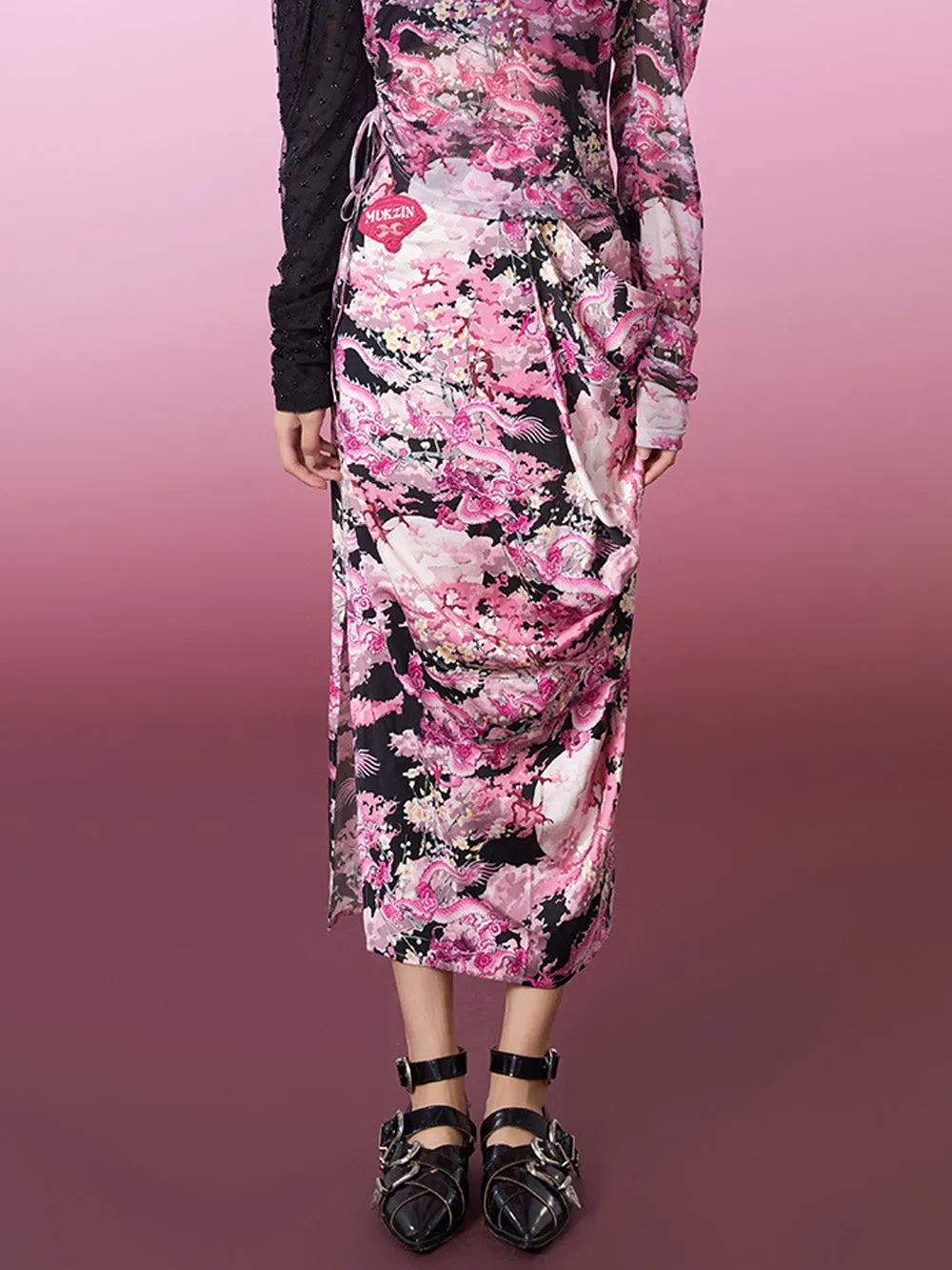 MUKZIN Slim Fit Printed New Vintage Skirt sold by Muzkin product image thumbnail 2