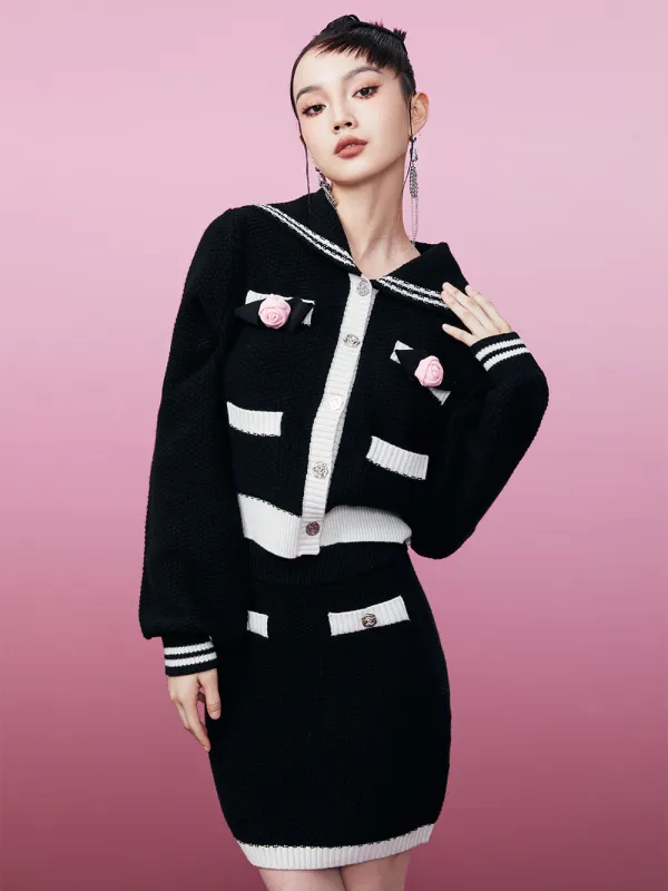 MUKZIN Color Block Sweet Original Popular Sweater sold by Muzkin