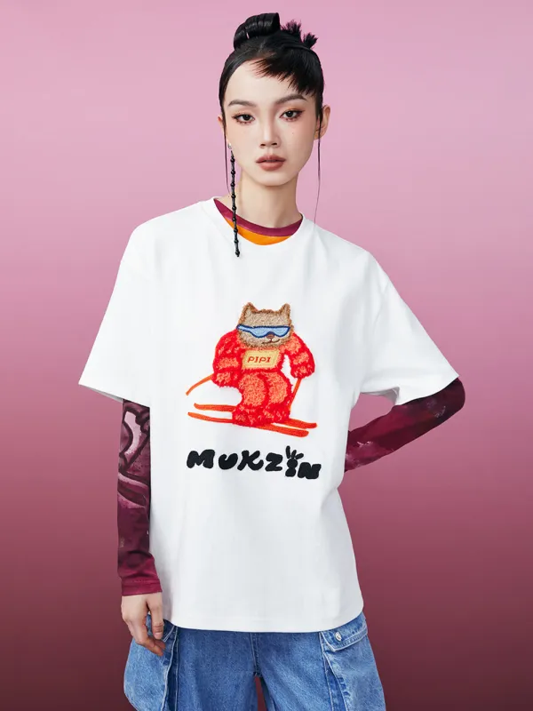 MUKZIN Classic Loose Casual Comfortable T-shirt 2-colors sold by Muzkin