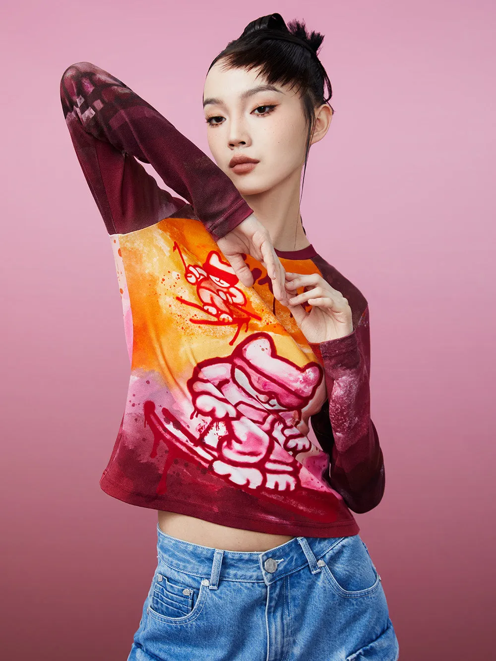 MUKZIN Slim Fit Printed Retro Original Classic Bottoming Shirt sold by Muzkin product image thumbnail 3