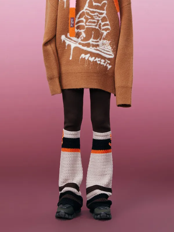 MUKZIN Hollow-out Knited Versatile Leggings Pant sold by Muzkin