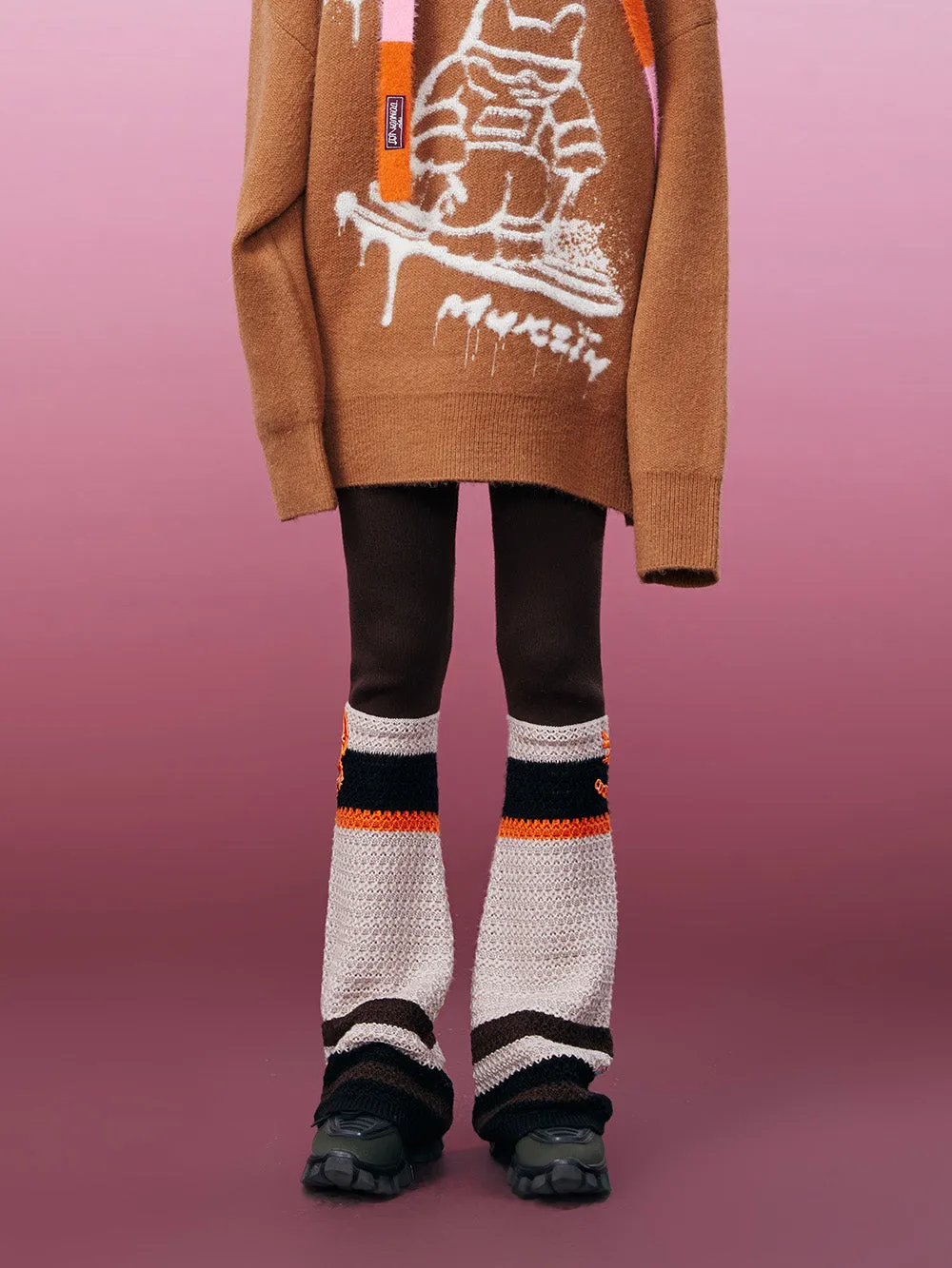 MUKZIN Hollow-out Knited Versatile Leggings Pant sold by Muzkin