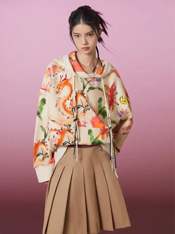 MUKZIN New Loose Printed Personalized Casual Sweater sold by Muzkin