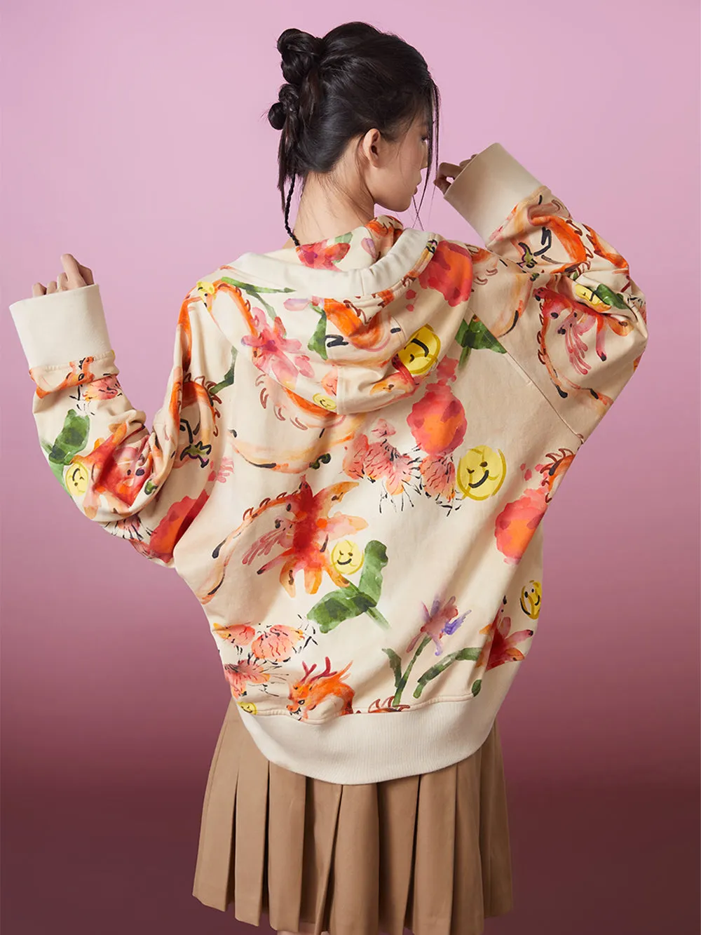 MUKZIN New Loose Printed Personalized Casual Sweater sold by Muzkin product image thumbnail 5