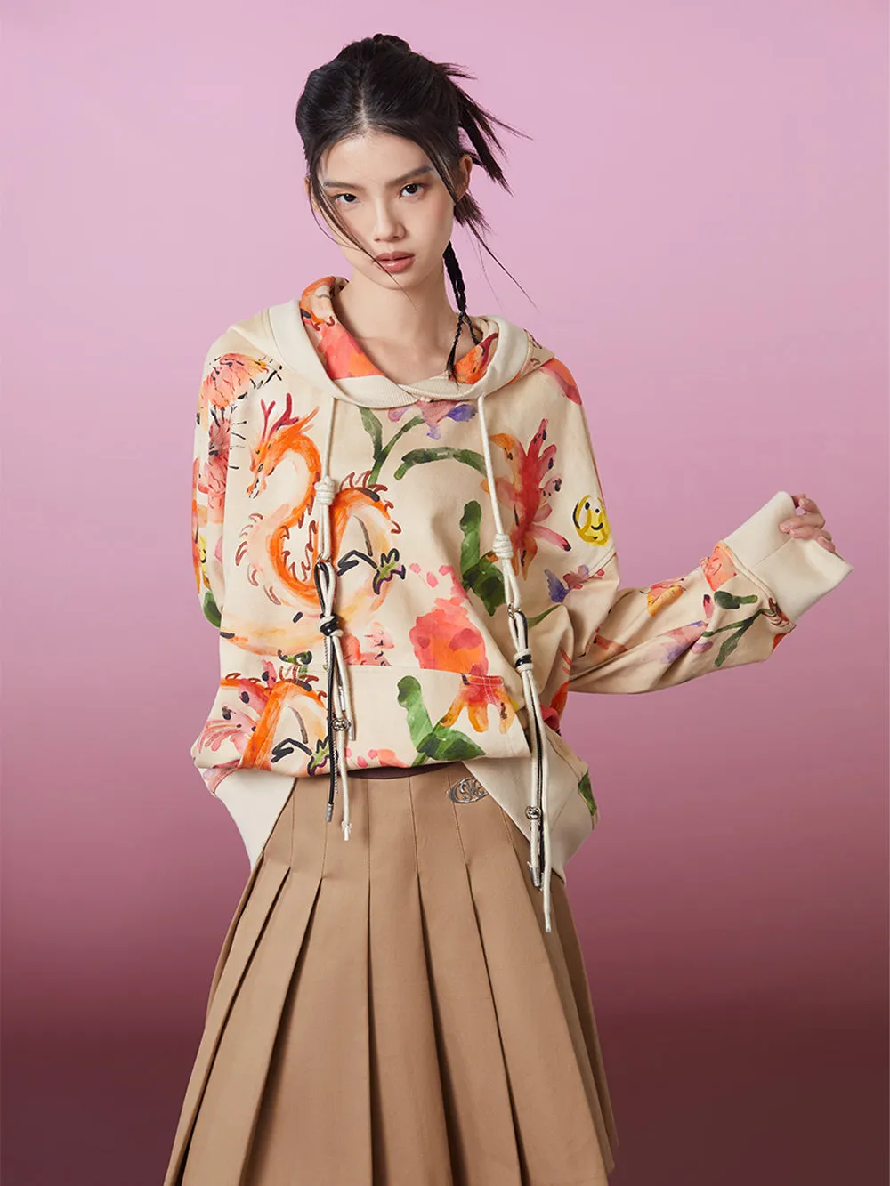 MUKZIN New Loose Printed Personalized Casual Sweater sold by Muzkin product image thumbnail 3