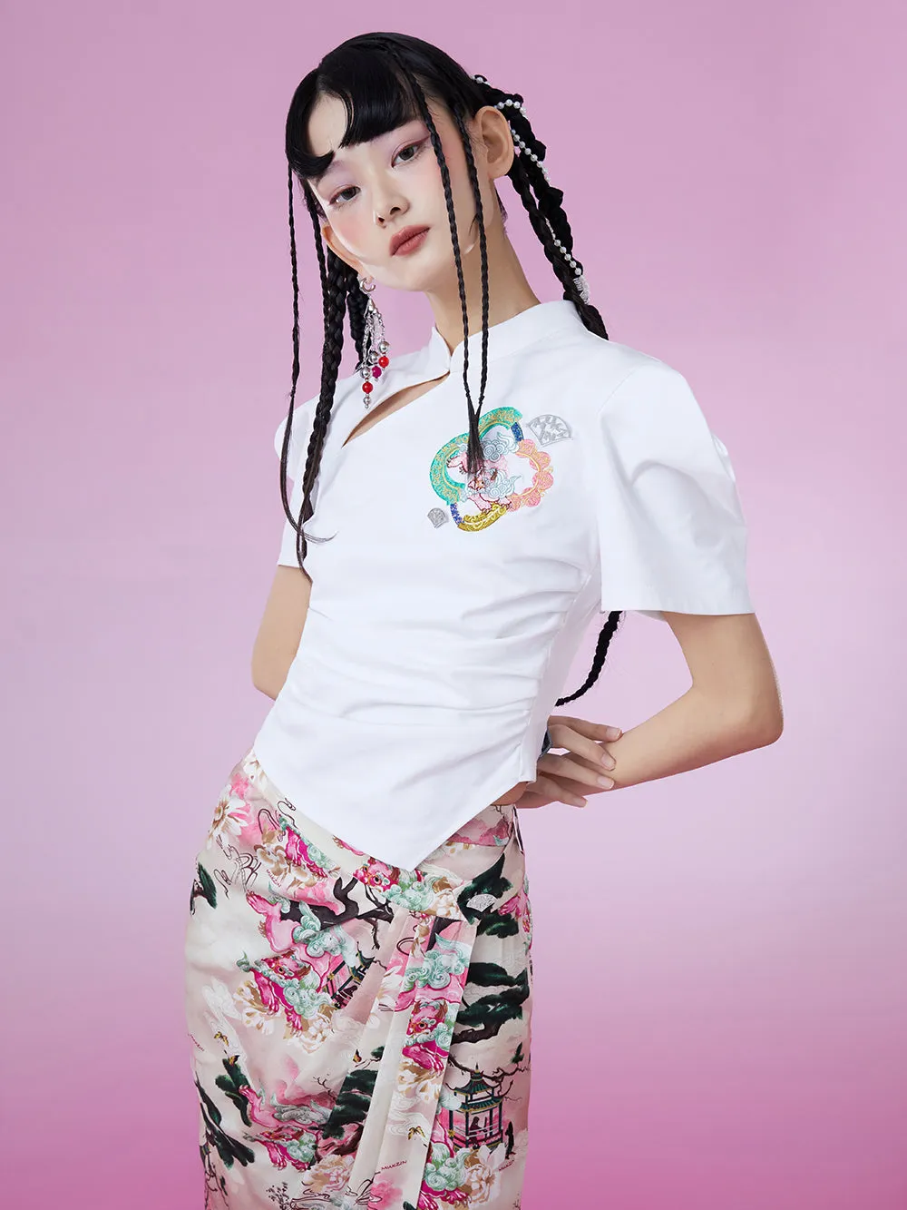 MUKZIN New Chinese Style Trend Original Slim Look-thin T-shirts sold by Muzkin product image thumbnail 3