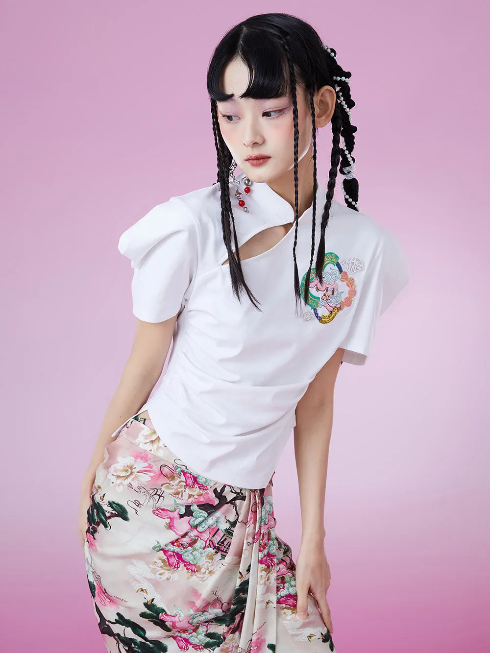 MUKZIN New Chinese Style Trend Original Slim Look-thin T-shirts sold by Muzkin product image thumbnail 4