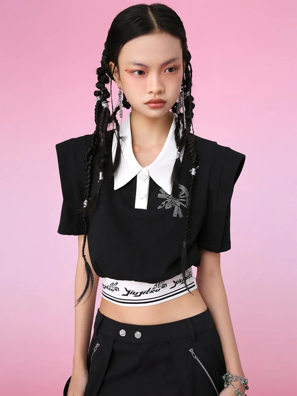 MUKZIN POLO Neck Mini Fashion Color Matching T-shirts sold by Muzkin product image thumbnail 3