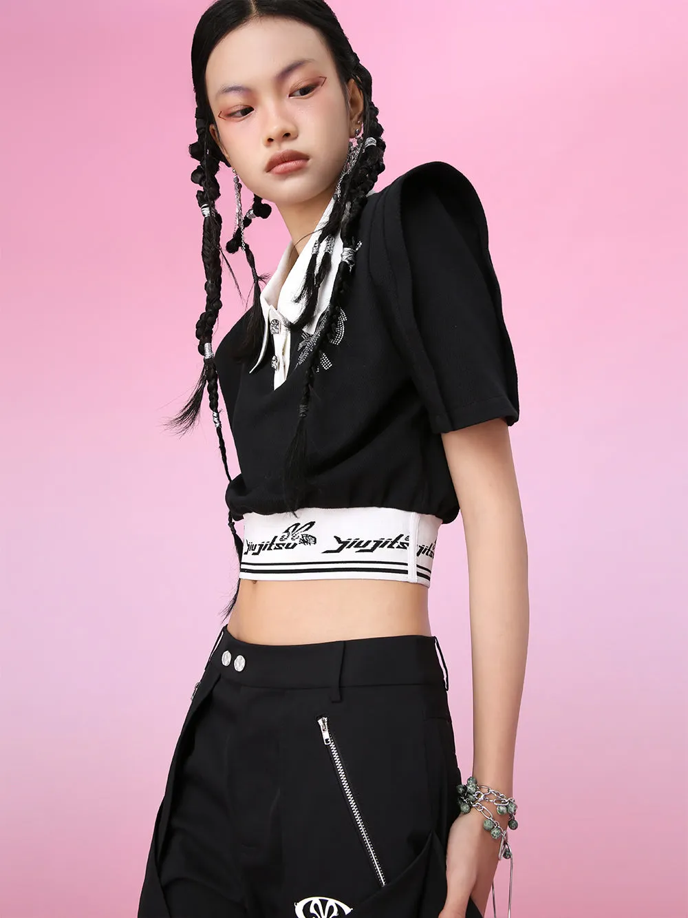 MUKZIN POLO Neck Mini Fashion Color Matching T-shirts sold by Muzkin product image thumbnail 5