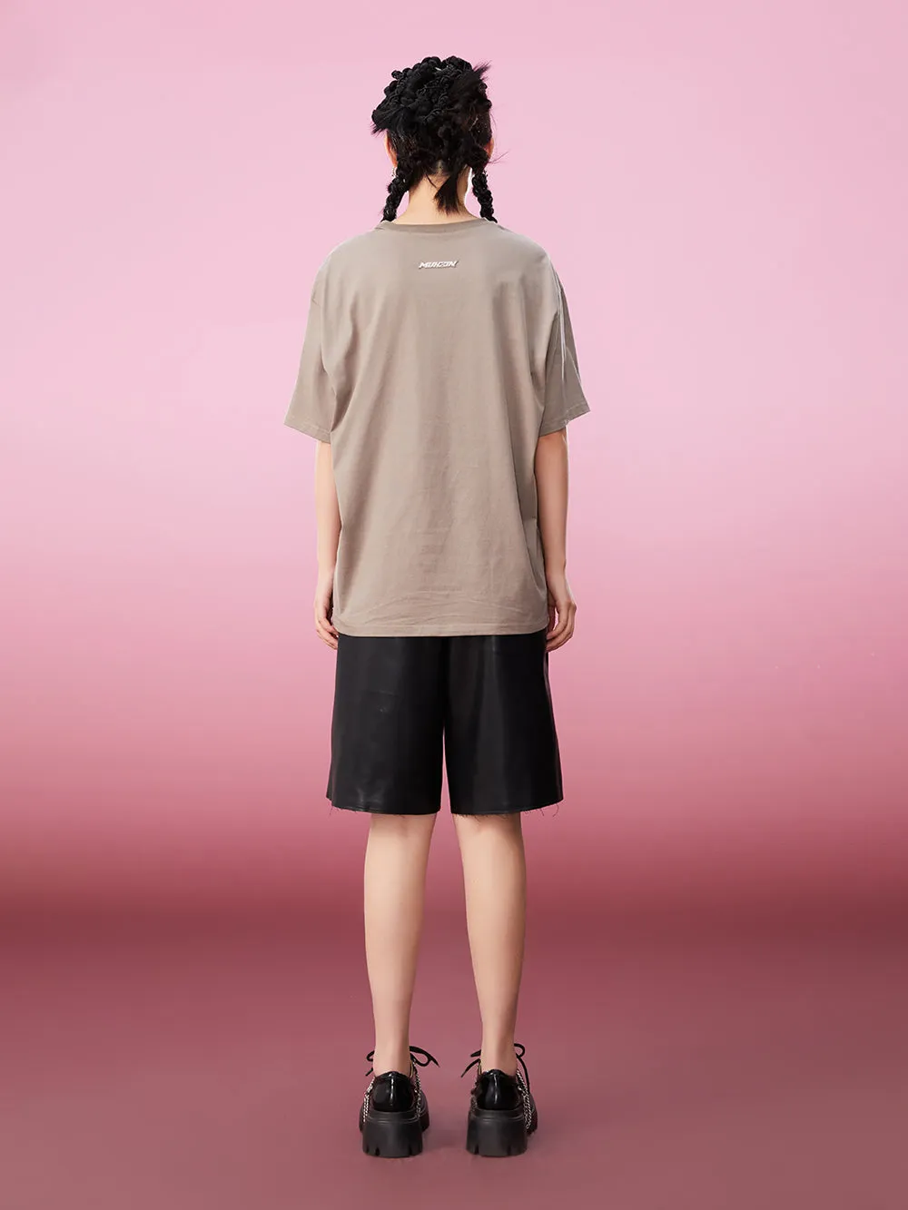 MUKZIN All-match Classic Casual Panda Print Loose 2-color T-shirts sold by Muzkin product image thumbnail 5