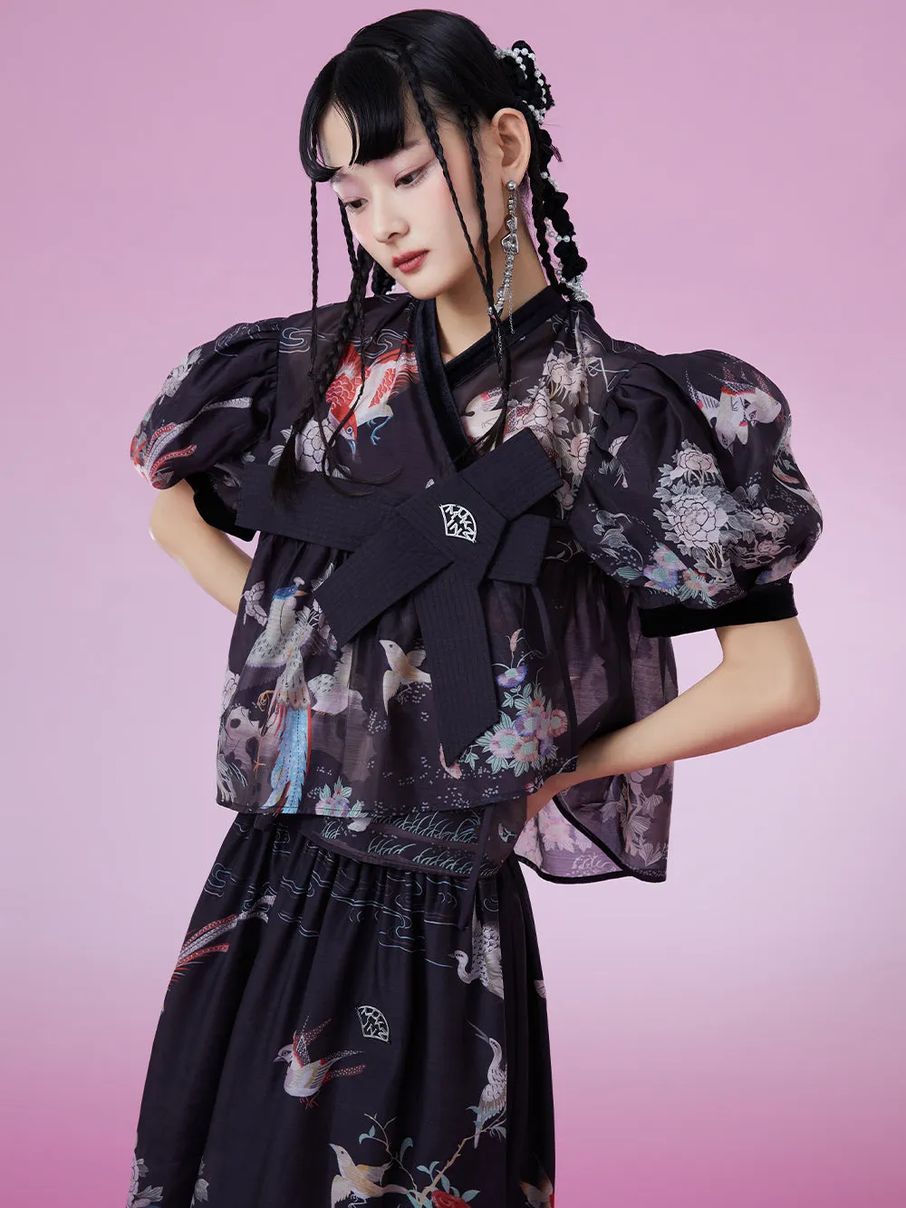 MUKZIN Chinese Style Cool Loose Printed All-match T-shirts sold by Muzkin