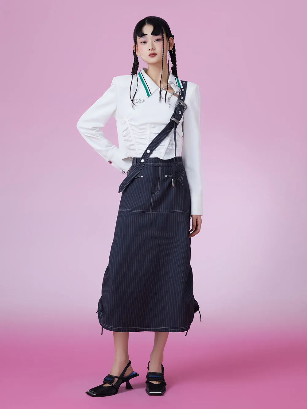 MUKZIN Slim White POLO Collar School Style T-shirts sold by Muzkin product image thumbnail 5