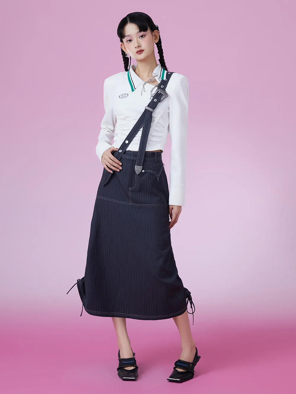 MUKZIN Slim White POLO Collar School Style T-shirts sold by Muzkin product image thumbnail 4