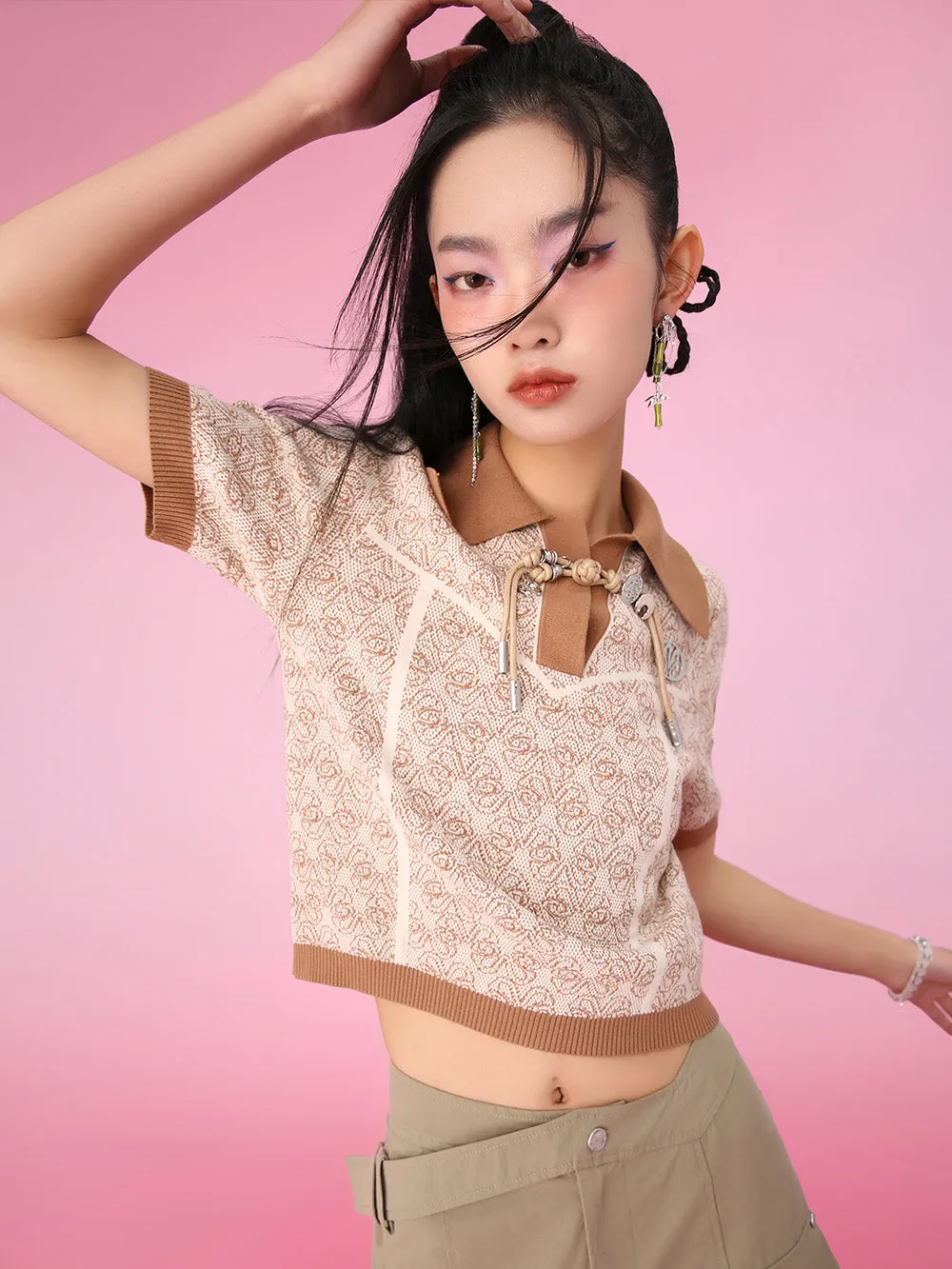 MUKZIN Shorter Knitted All-match Fashion Simple T-shirts sold by Muzkin product image thumbnail 3