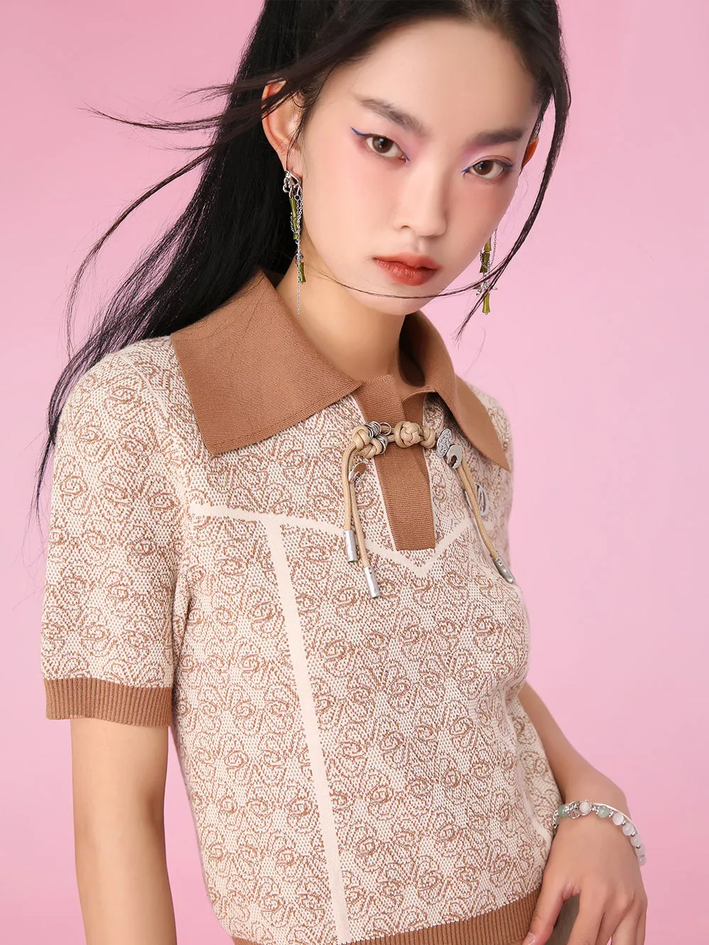 MUKZIN Shorter Knitted All-match Fashion Simple T-shirts sold by Muzkin product image thumbnail 4