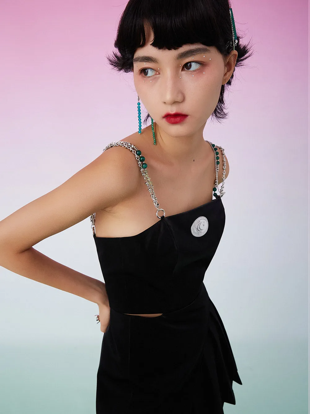 MUKZIN Black Cutout Strap Dress sold by Muzkin product image thumbnail 4