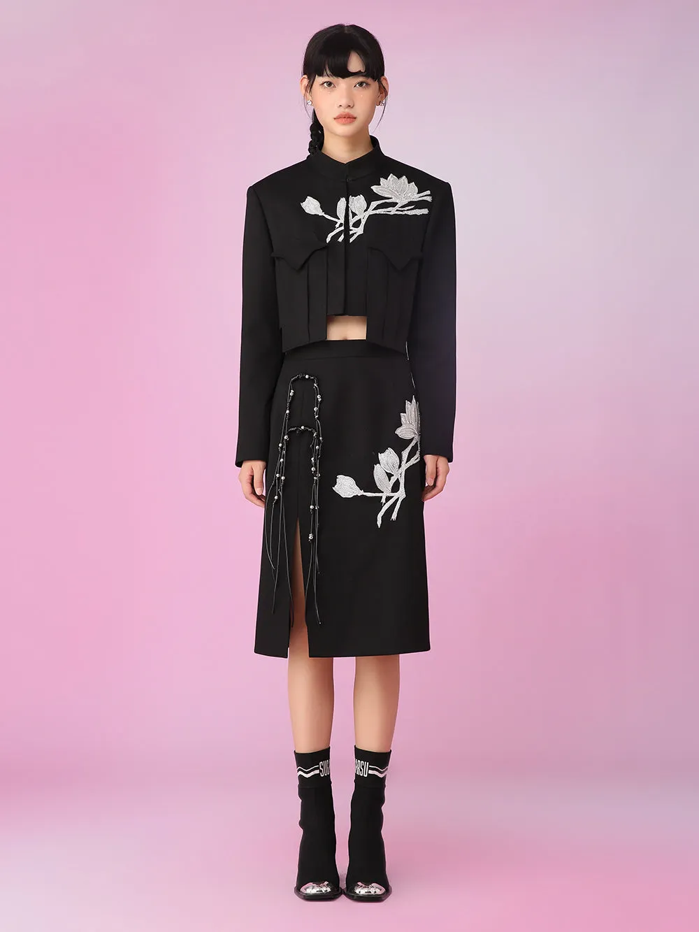 MUKZIN Slit Look-thin Retro Fashion Charming Skirts sold by Muzkin product image thumbnail 2