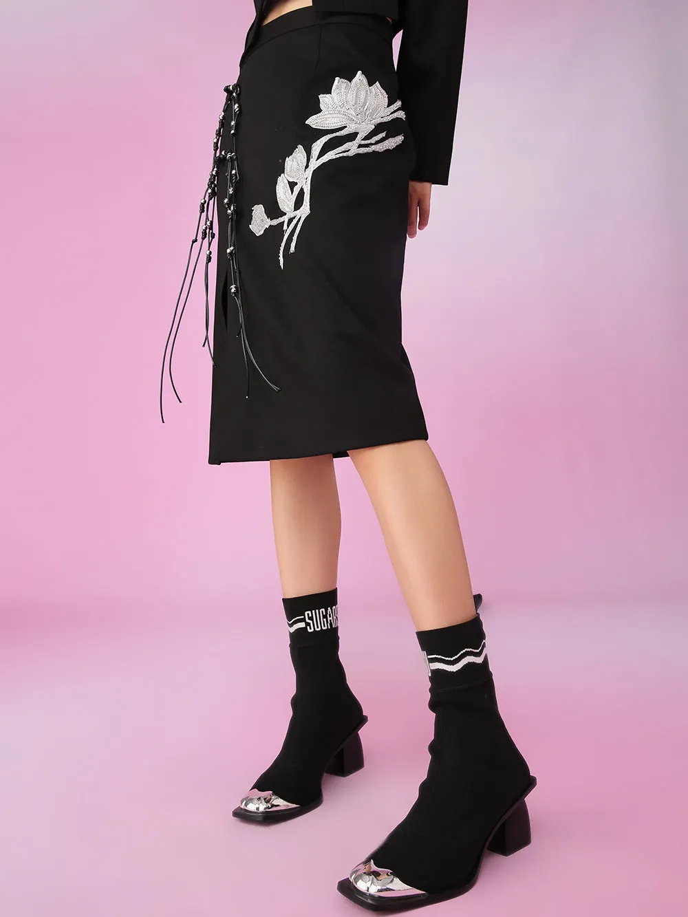 MUKZIN Slit Look-thin Retro Fashion Charming Skirts sold by Muzkin product image thumbnail 4