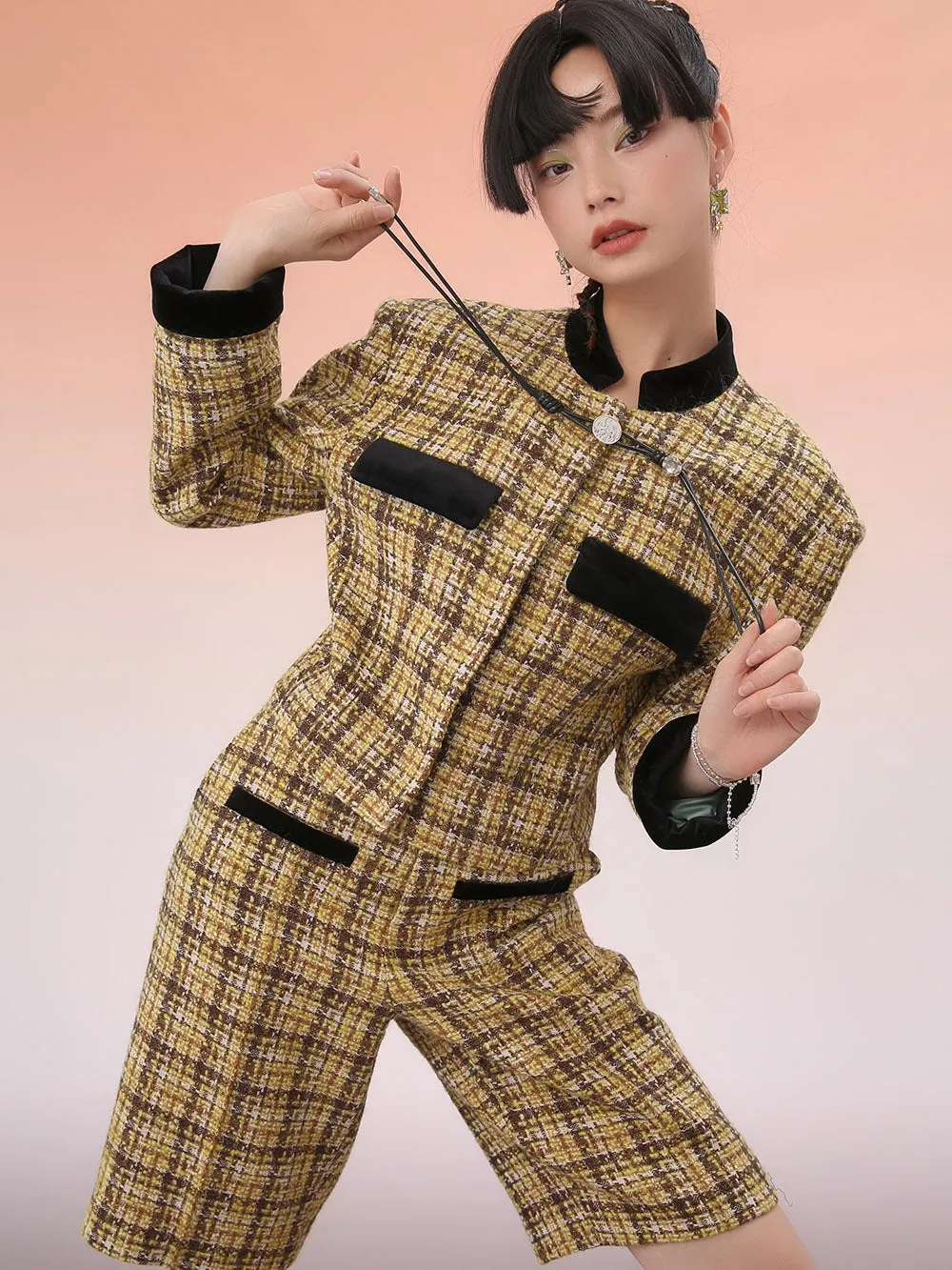 MUKZIN Yellow Coffee Color Short Small Fragrance Shorts sold by Muzkin product image thumbnail 2