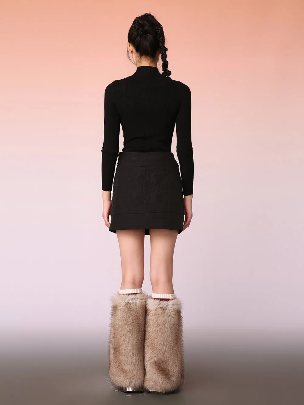 MUKZIN Black Hollow Design Trendy Knit Sweater sold by Muzkin product image thumbnail 4