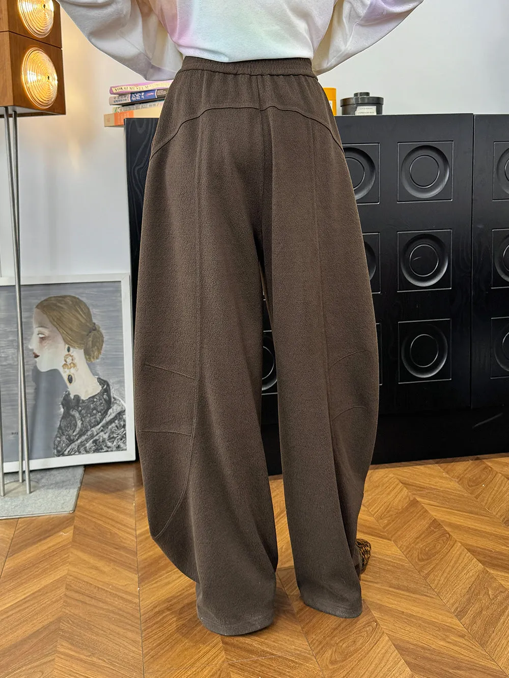 MUKZIN“Capsule Collection”Soft Drapey Elastic Waist Wide Leg Pants sold by Muzkin product image thumbnail 3