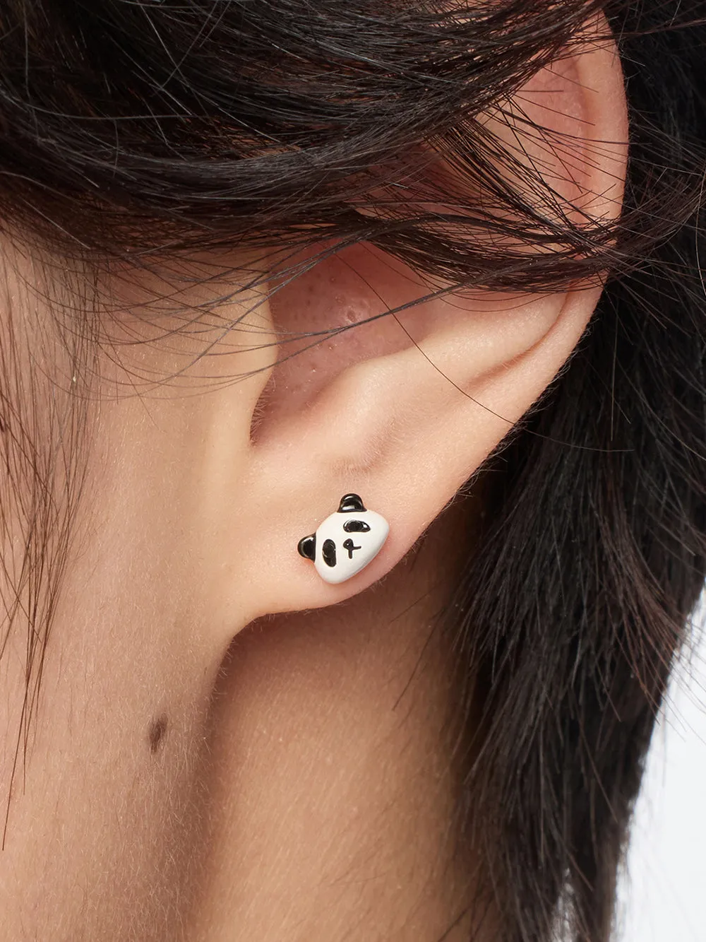 MUKTANK×SUN HUNTER Panda Earring Set sold by Muzkin product image thumbnail 3