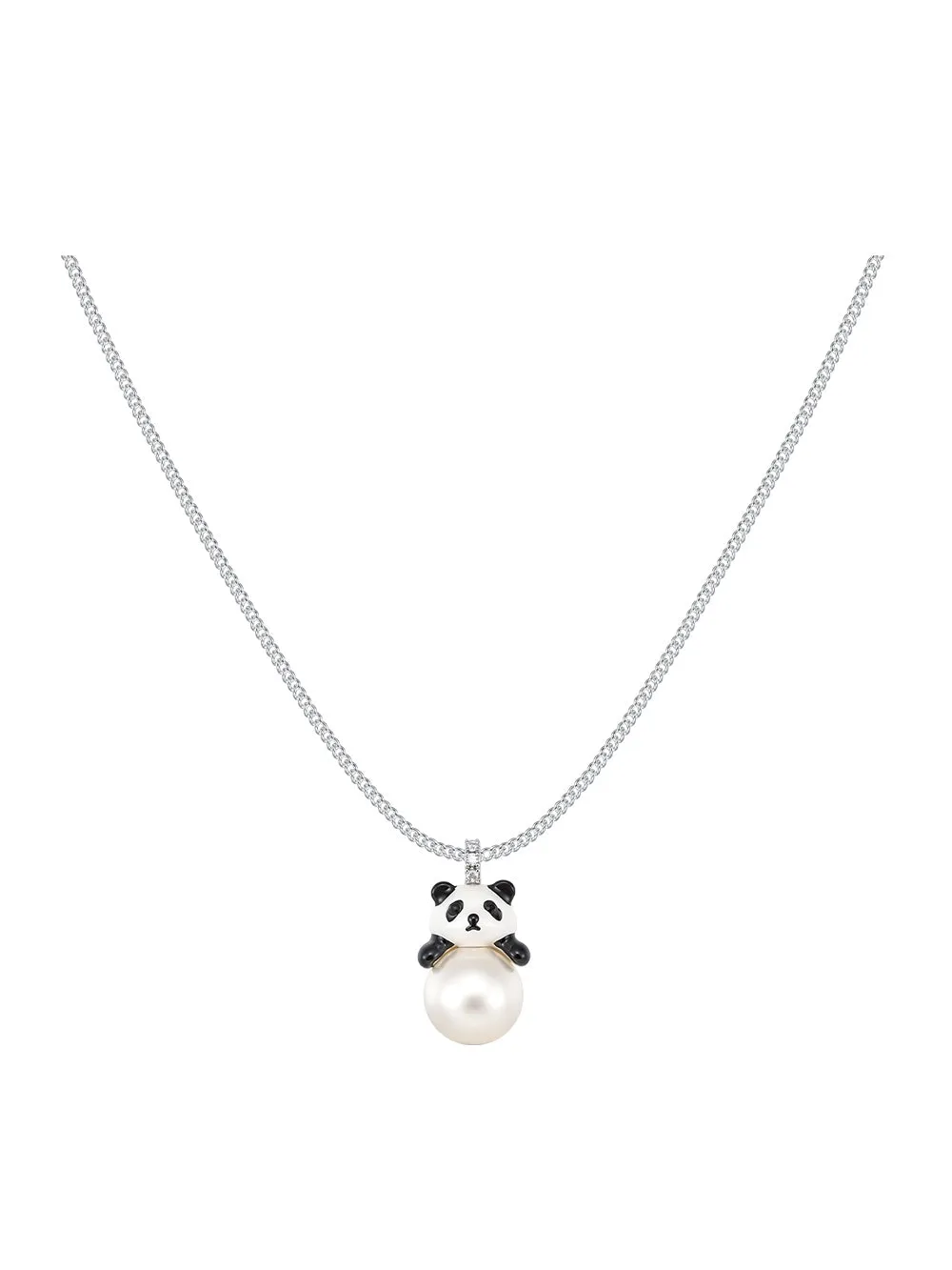 MUKTANK×SUN HUNTER Faux Pearl Panda Simple Necklace sold by Muzkin