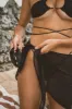 ZEPHYR SARONG | BLACK sold by Slate Swim