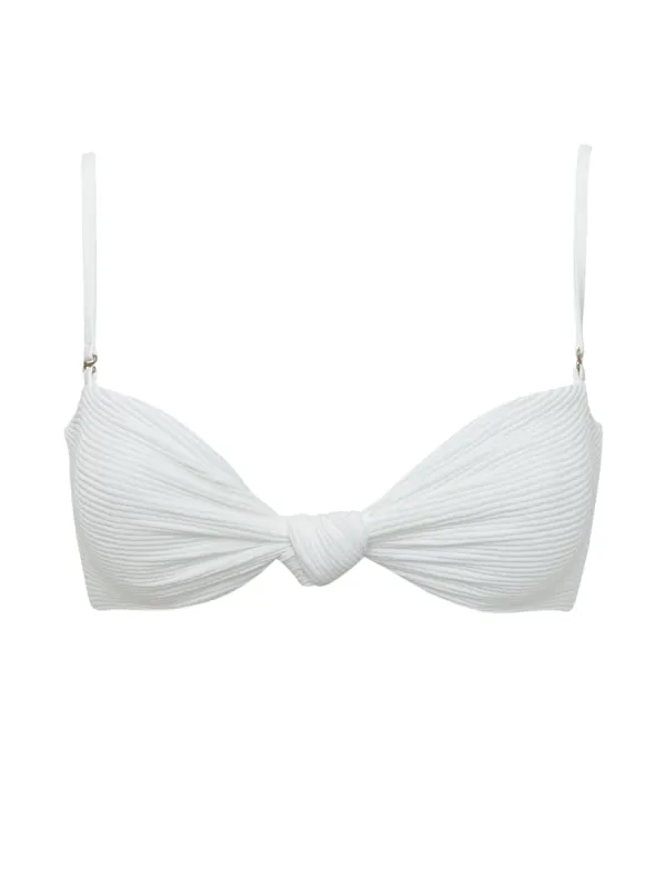 PALERMO TOP | WHITE CRINKLE sold by Slate Swim
