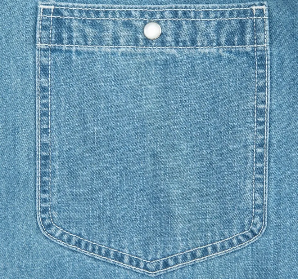 Pendleton denim western work shirt sold by Fulmine Mercantile Co product image thumbnail 4