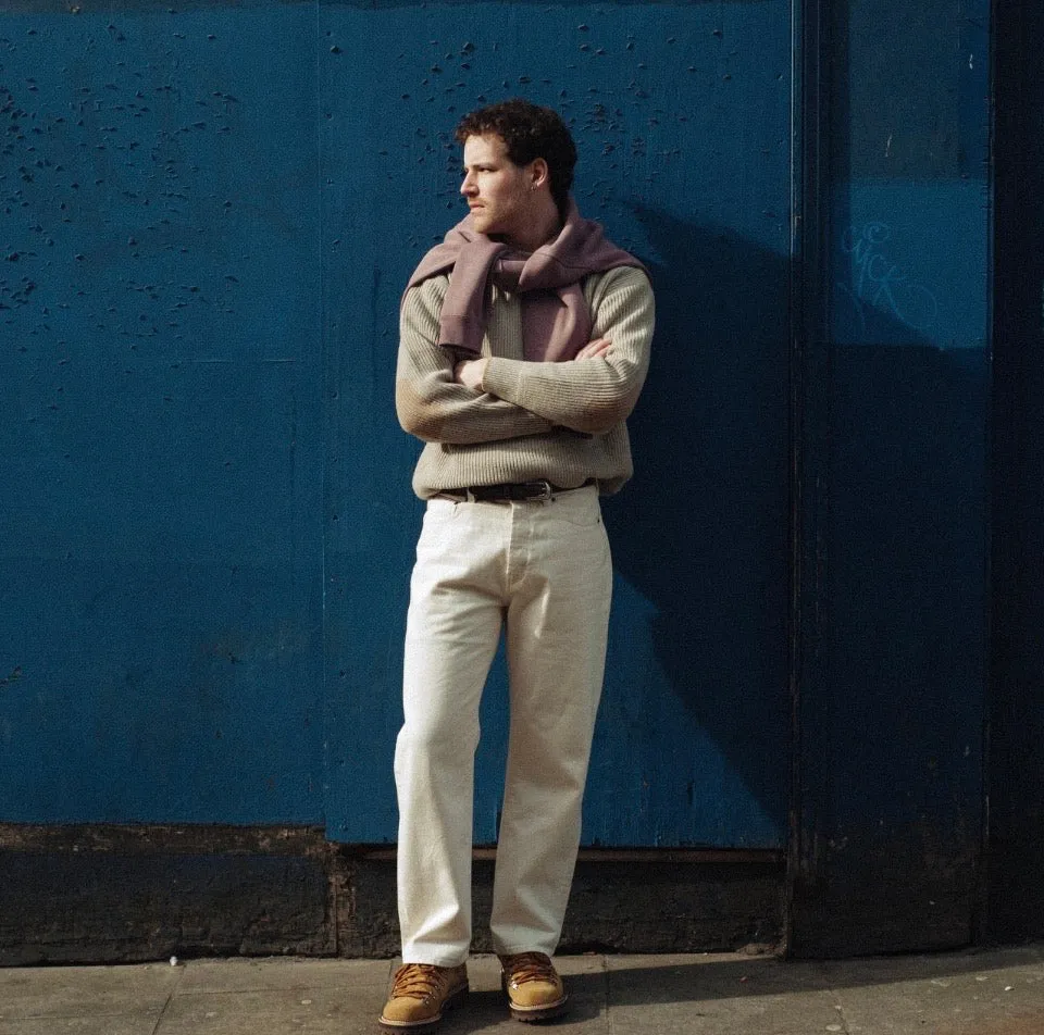 Dubbleware selvedge denim straight leg jeans - ecru sold by Fulmine Mercantile Co product image thumbnail 3