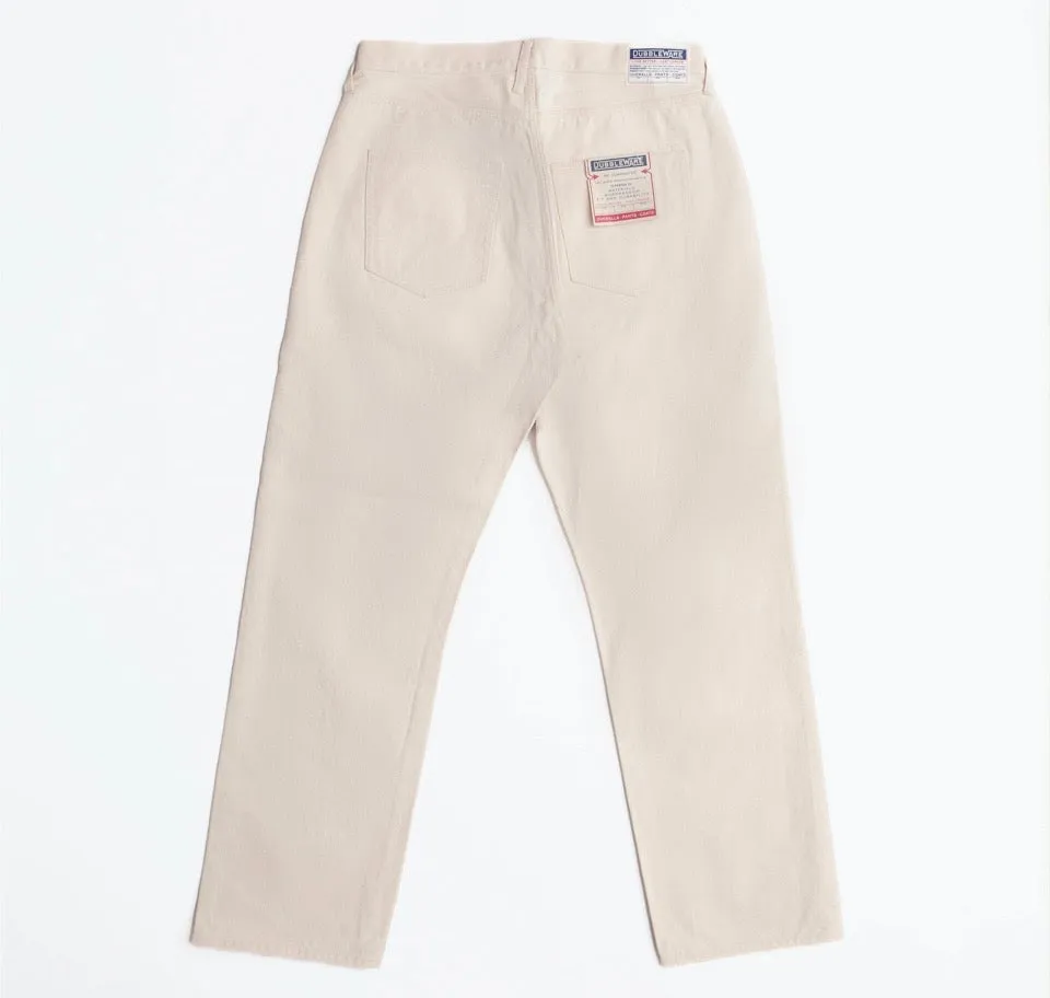 Dubbleware selvedge denim straight leg jeans - ecru sold by Fulmine Mercantile Co product image thumbnail 2