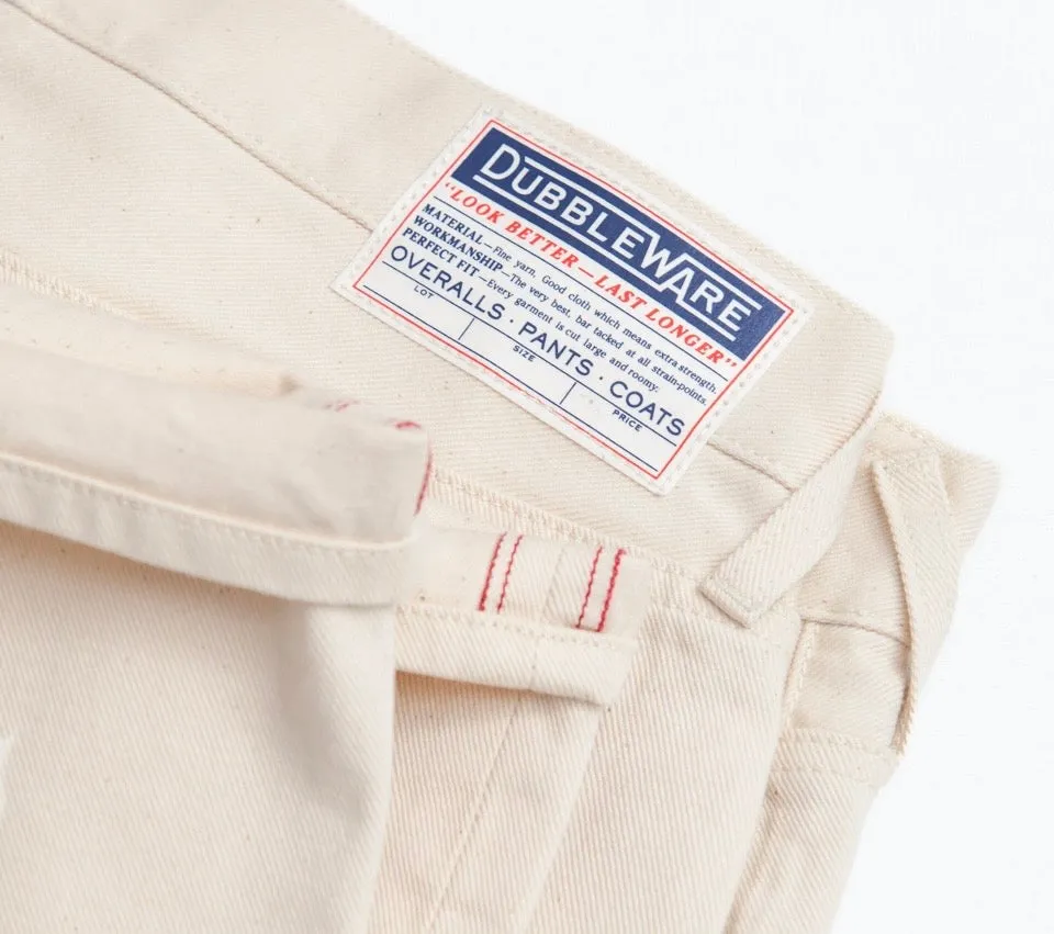 Dubbleware selvedge denim straight leg jeans - ecru sold by Fulmine Mercantile Co product image thumbnail 4