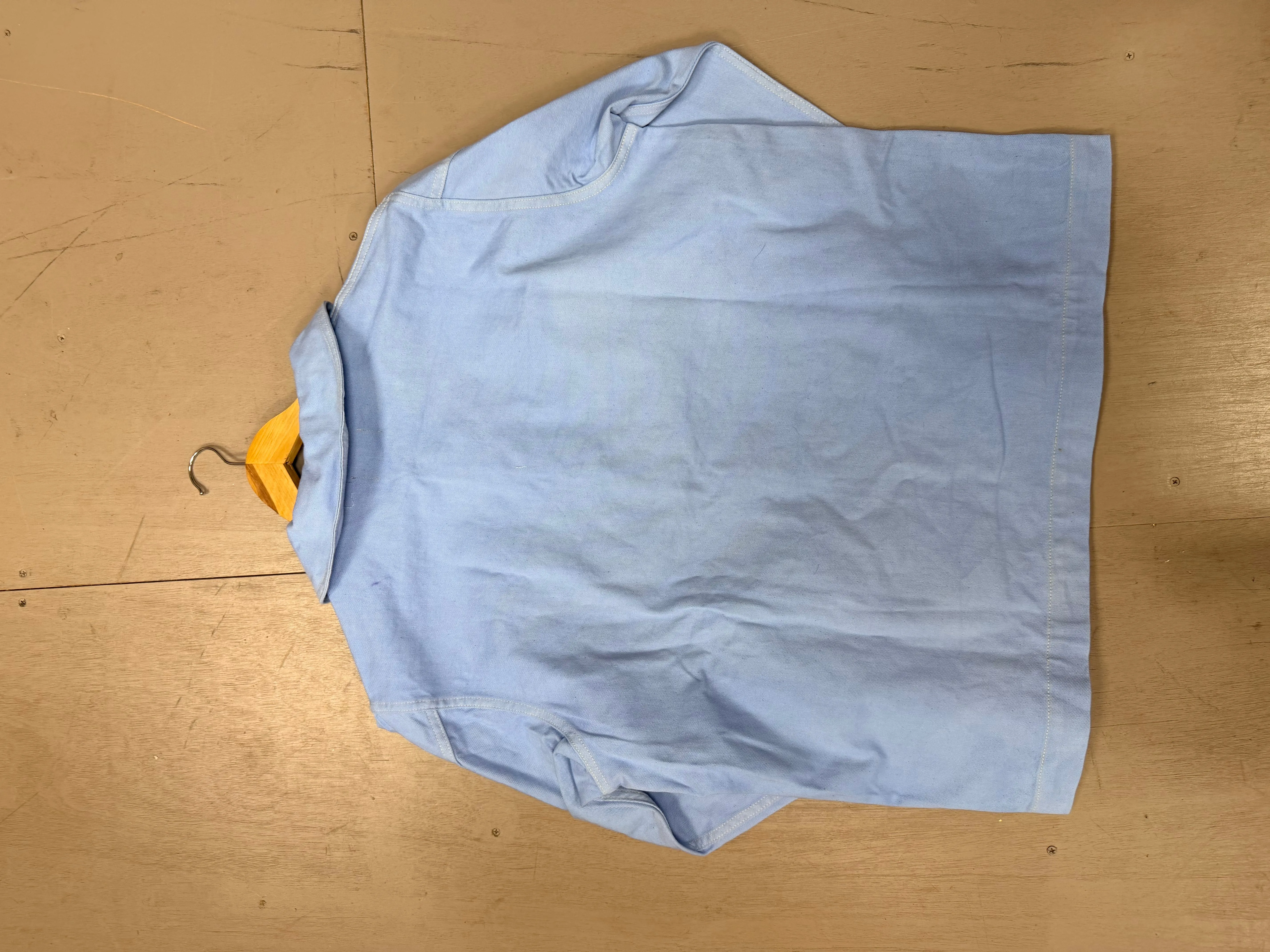 Fulmine USN Hand Dyed Shawl Denim Popover sold by Fulmine Mercantile Co product image thumbnail 4