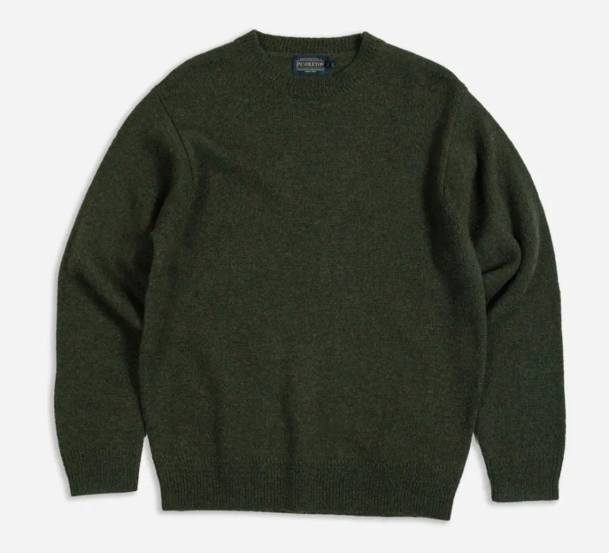 Pendleton wool crew jumper- camo made by Fulmine Mercantile Co