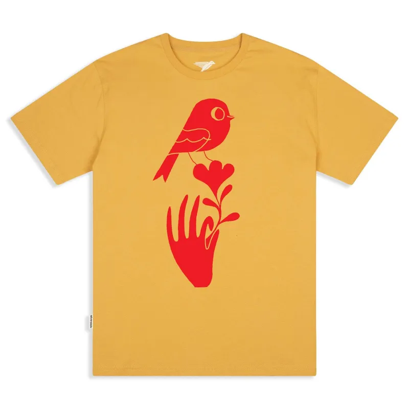 Matt Sewell Harmony Organic Tee: Maize made by Fulmine Mercantile Co
