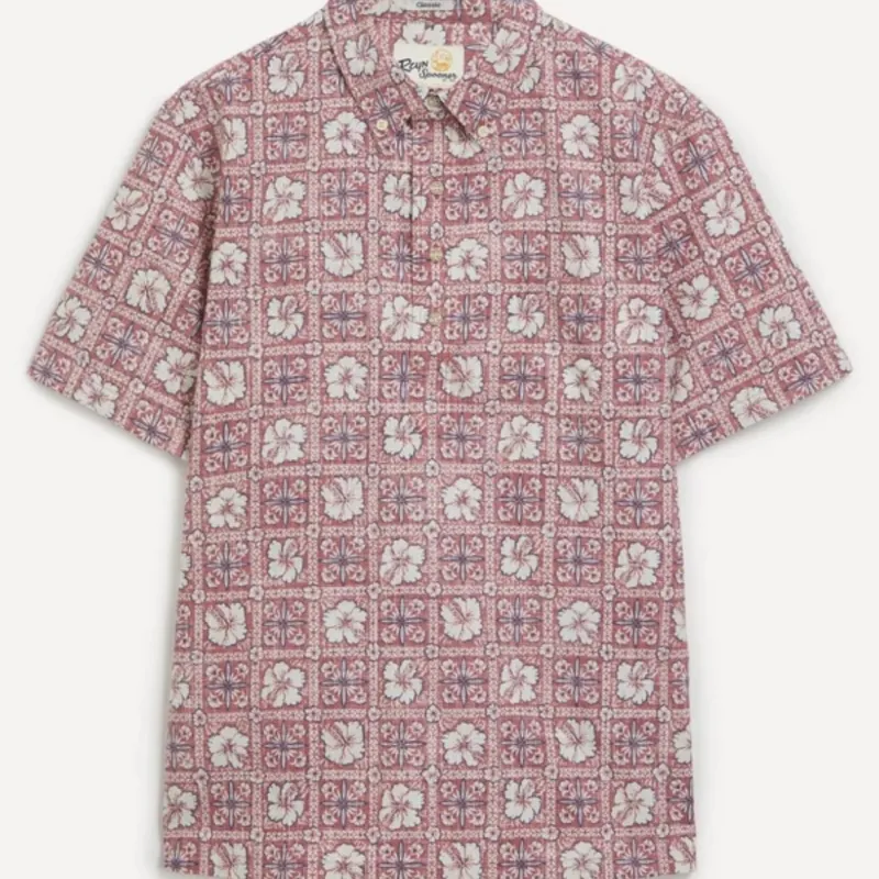Reyn Spooner Pua Patchwork Pullover Shirt - Faded Ginger made by Fulmine Mercantile Co
