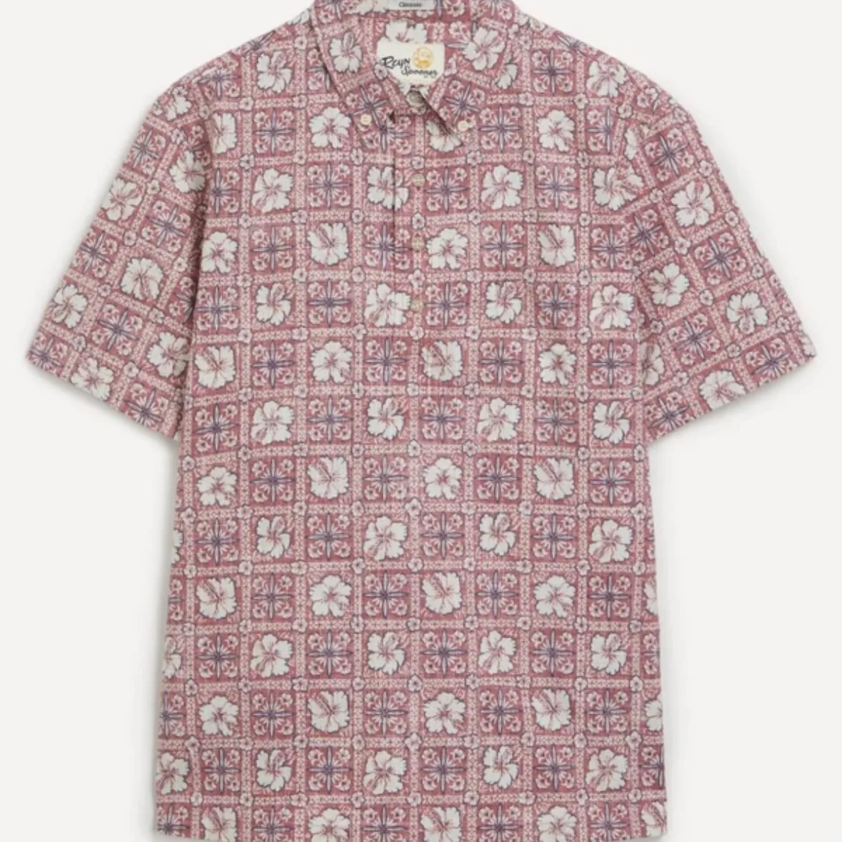 Reyn Spooner Pua Patchwork Pullover Shirt - Faded Ginger sold by Fulmine Mercantile Co