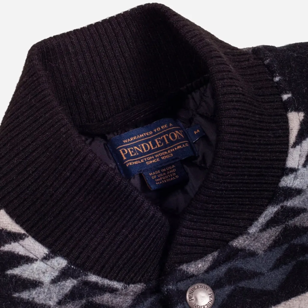 Pendleton Quilted Gorge Varsity Jacket - Harding Black sold by Fulmine Mercantile Co product image thumbnail 3